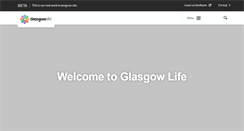 Desktop Screenshot of glasgowlife.org.uk
